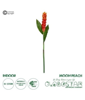 GloboStar® Artificial Garden RED MOON PEACH BRANCH 21392 Τεχνητό Διακοσμητικό Κόκκινο Κλαδί Άνθος Ροδάκινου Y105cm